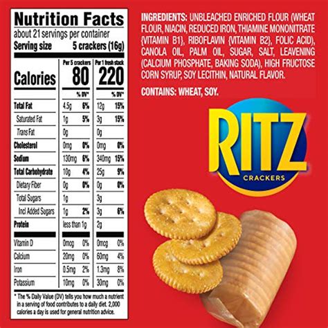 How many protein are in butter crackers - calories, carbs, nutrition