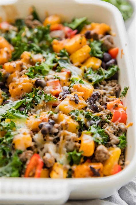 How many protein are in butternut squash casserole - calories, carbs, nutrition