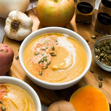 How many protein are in butternut squash soup with roasted apple - calories, carbs, nutrition