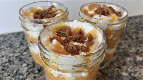 How many protein are in butterscotch pudding parfait - calories, carbs, nutrition