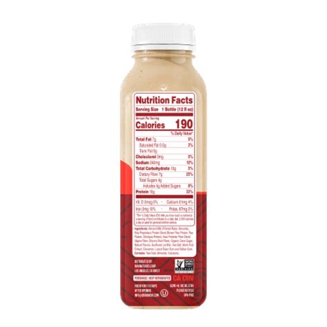 How many protein are in cafe horchata with vanilla and cinnamon - calories, carbs, nutrition