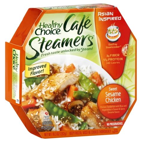 How many protein are in cafe steamer sweet sesame chicken - calories, carbs, nutrition