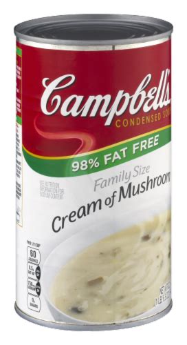 How many protein are in campbell's, 98% fat free cream of mushroom soup, condensed - calories, carbs, nutrition