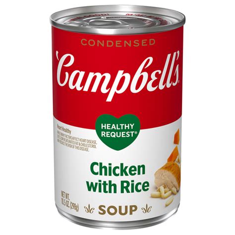 How many protein are in campbell's healthy request, cream of chicken soup, condensed - calories, carbs, nutrition