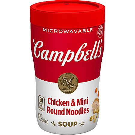 How many protein are in campbell's soup on the go, chicken with mini noodles soup - calories, carbs, nutrition