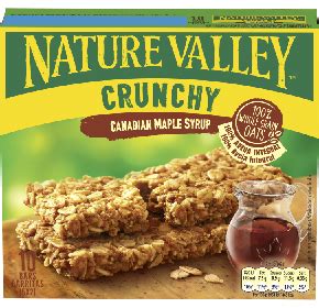 How many protein are in canadian maple syrup bar - calories, carbs, nutrition