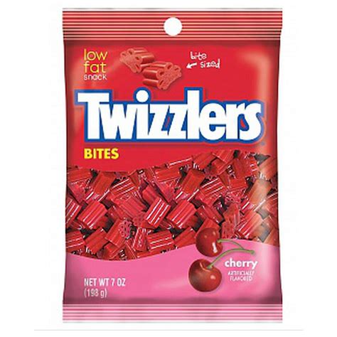 How many protein are in candies, twizzlers cherry bites - calories, carbs, nutrition