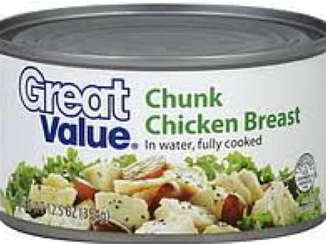 How many protein are in canned chicken - calories, carbs, nutrition