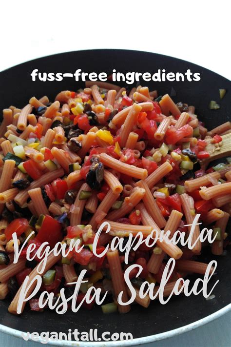 How many protein are in caponata pasta salad - calories, carbs, nutrition