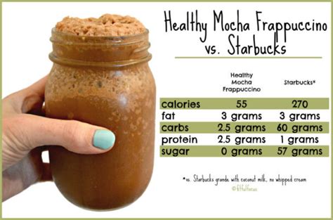 How many protein are in caramel frap - no whip - calories, carbs, nutrition