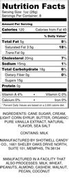 How many protein are in caramel lemon pound cake - calories, carbs, nutrition