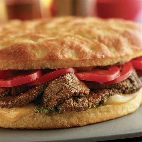 How many protein are in carved beef and mozzarella foccacia (36968.7) - calories, carbs, nutrition