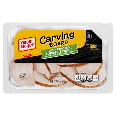 How many protein are in carving board turkey breast - calories, carbs, nutrition