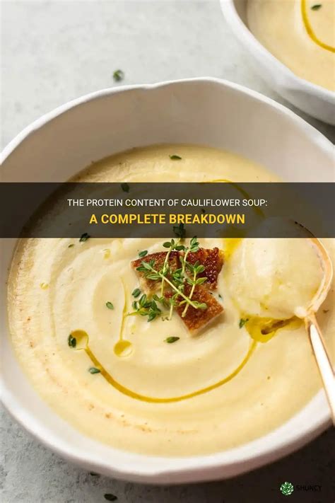 How many protein are in cauliflower and chive soup - calories, carbs, nutrition