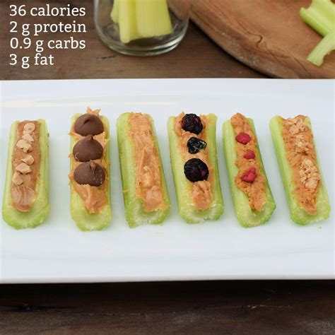 How many protein are in celery sticks with peanut butter-sm - calories, carbs, nutrition