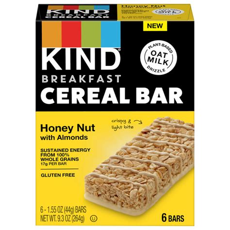 How many protein are in cereal bar honey nut - calories, carbs, nutrition