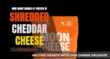 How many protein are in cheddar style shreds - calories, carbs, nutrition