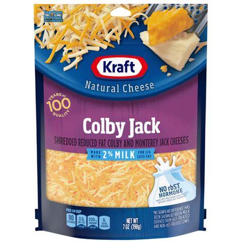 How many protein are in cheese - reduced fat-colby & monterey jack - calories, carbs, nutrition