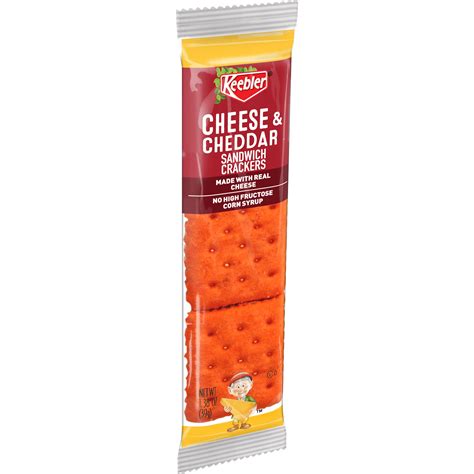 How many protein are in cheese and cheddar sandwich crackers - calories, carbs, nutrition