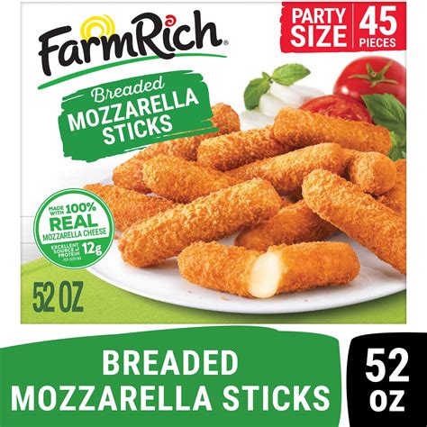 How many protein are in cheese mozzarella sticks fried 4 oz - calories, carbs, nutrition