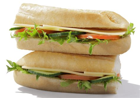 How many protein are in cheese salad brown baguette - calories, carbs, nutrition