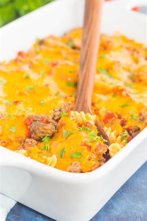 How many protein are in cheeseburger casserole - calories, carbs, nutrition