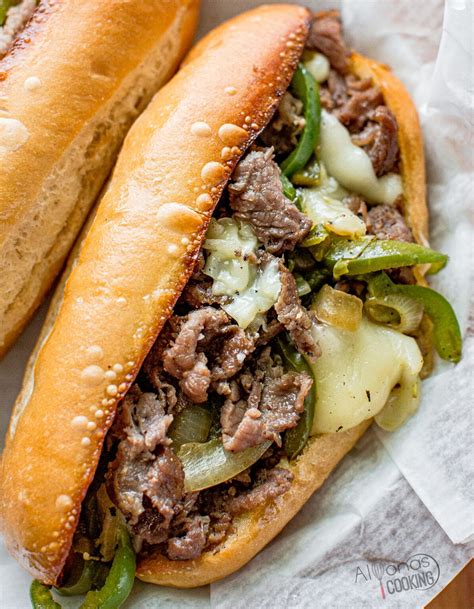 How many protein are in cheesesteak with peppers and onions - calories, carbs, nutrition