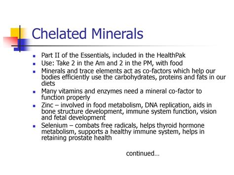 How many protein are in chelated mineral - calories, carbs, nutrition