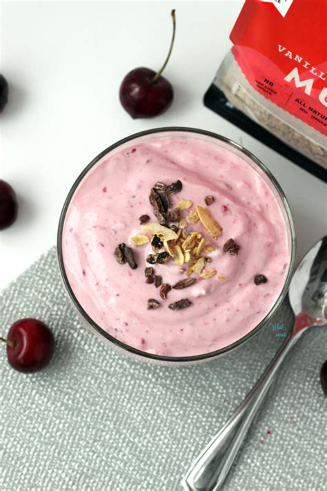 How many protein are in cherry ambrosia parfait - calories, carbs, nutrition