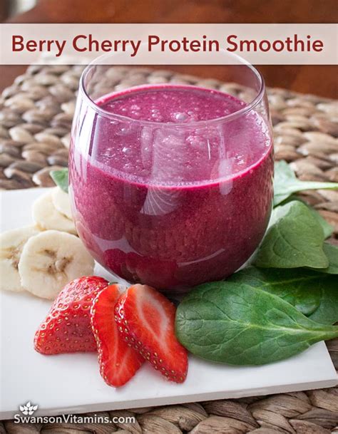 How many protein are in cherry berry smoothie - calories, carbs, nutrition