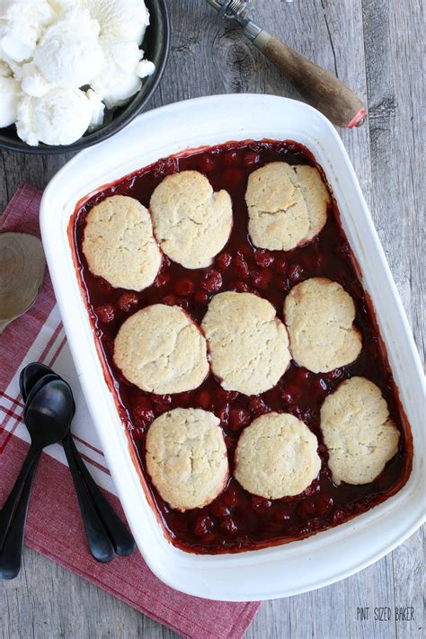 How many protein are in cherry cobbler, sweetened sour cheeries - calories, carbs, nutrition