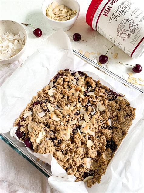 How many protein are in cherry crumble - calories, carbs, nutrition