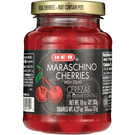 How many protein are in cherry maraschino stemmed 4 halves - calories, carbs, nutrition