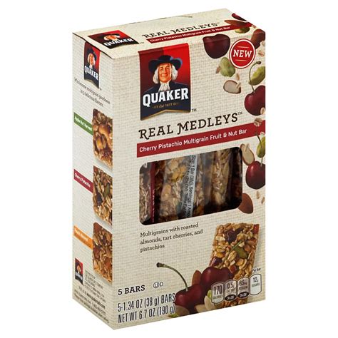 How many protein are in cherry pistachio multigrain fruit & nut bar - calories, carbs, nutrition