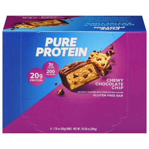 How many protein are in chewy bars chocolate chip - calories, carbs, nutrition