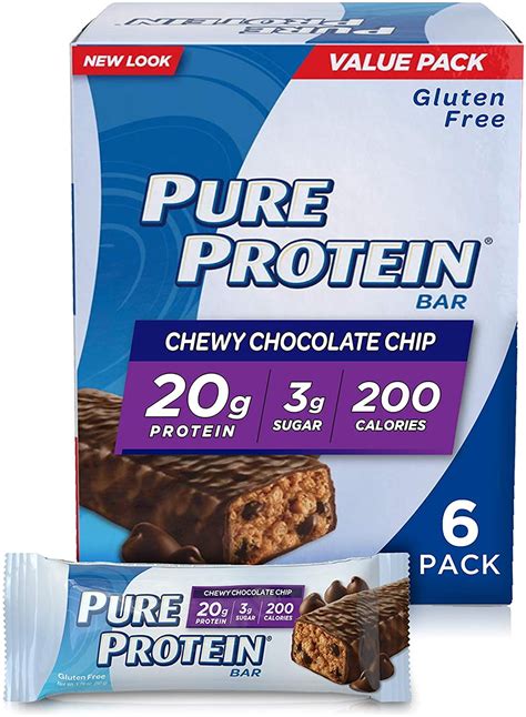 How many protein are in chewy chocolate chip - calories, carbs, nutrition