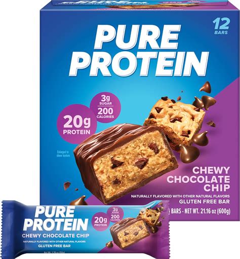 How many protein are in chewy chocolate chip bar - calories, carbs, nutrition