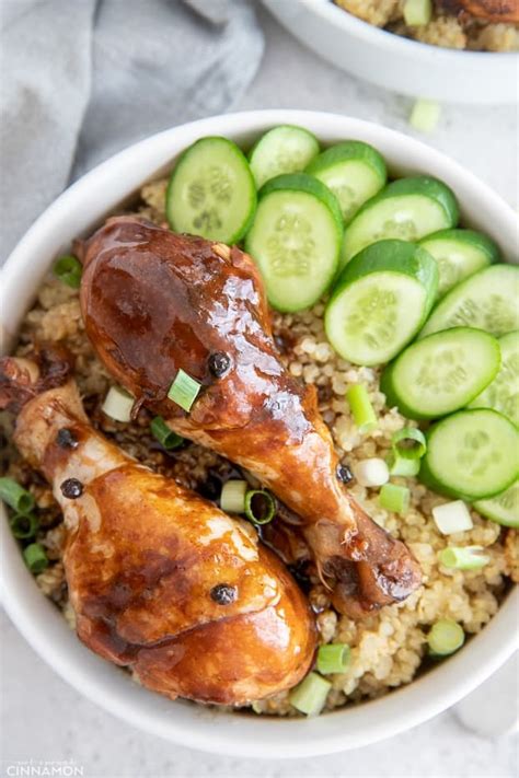 How many protein are in chicken adobo rice bowl - calories, carbs, nutrition