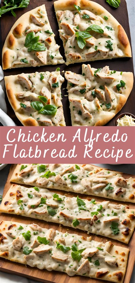 How many protein are in chicken alfredo flatbread - calories, carbs, nutrition