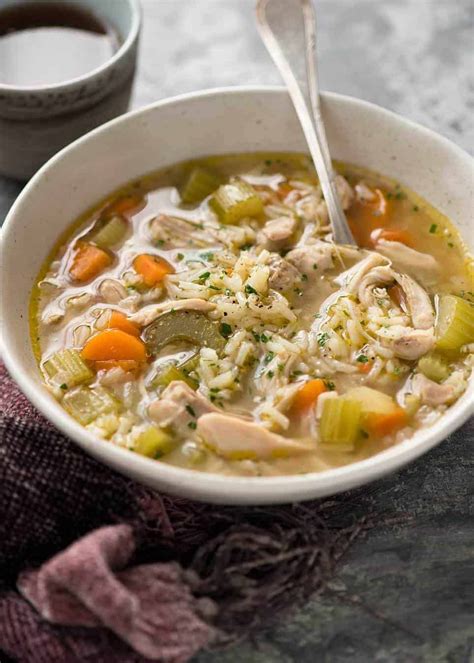 How many protein are in chicken and rice soup - calories, carbs, nutrition