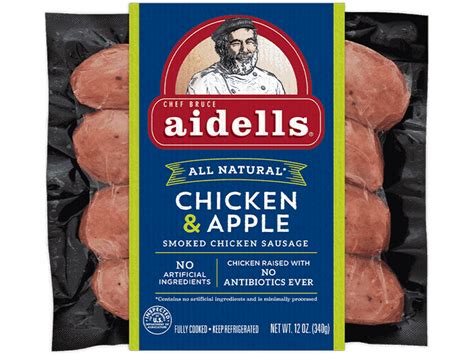 How many protein are in chicken apple sausage - calories, carbs, nutrition