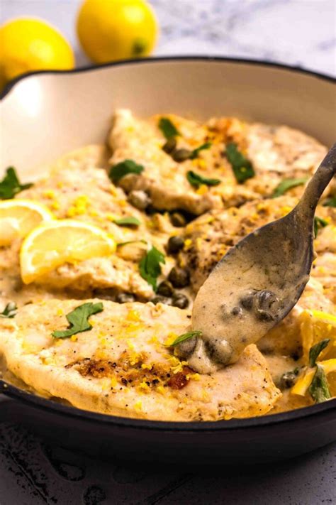 How many protein are in chicken breast piccata - fod - calories, carbs, nutrition