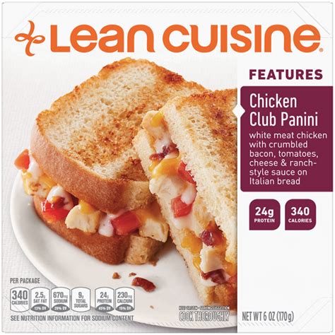 How many protein are in chicken club panini - calories, carbs, nutrition