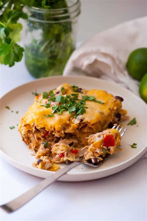 How many protein are in chicken enchilada casserole may 2012 - calories, carbs, nutrition