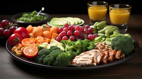 How many protein are in chicken fruit plate with roll - calories, carbs, nutrition