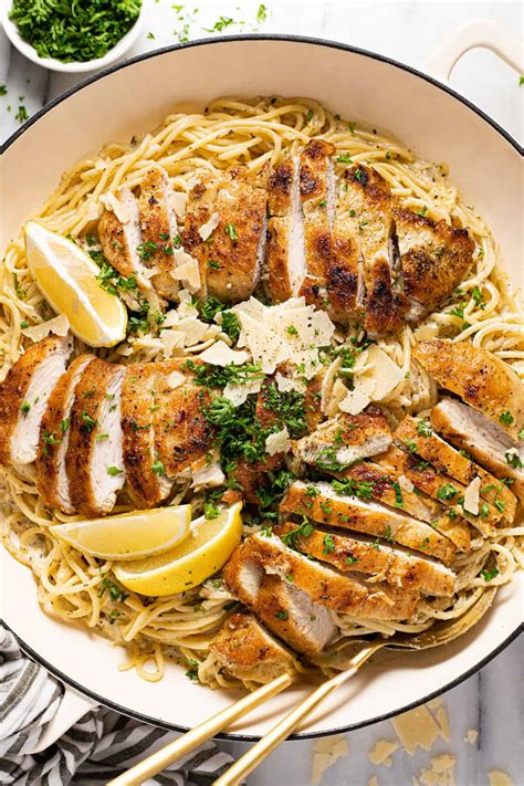 How many protein are in chicken lemony pasta - calories, carbs, nutrition