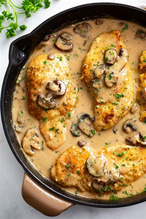 How many protein are in chicken mushroom marsala - calories, carbs, nutrition