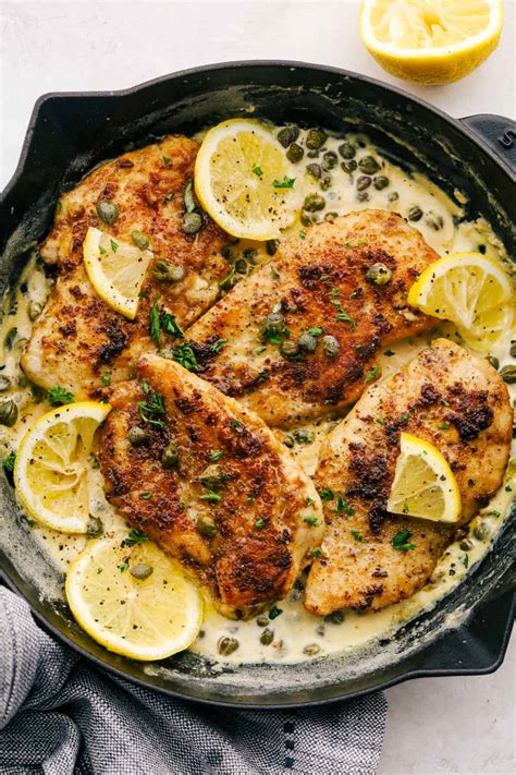 How many protein are in chicken piccata - calories, carbs, nutrition