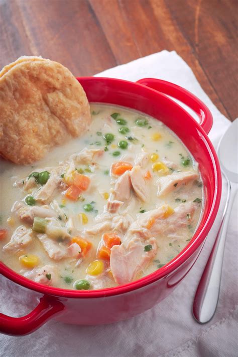 How many protein are in chicken pot pie soup - calories, carbs, nutrition