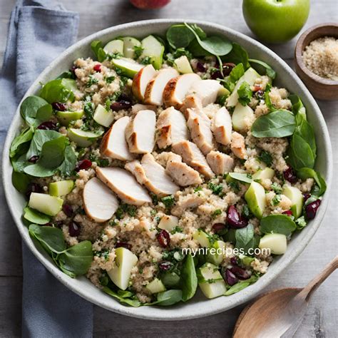 How many protein are in chicken quinoa salad - calories, carbs, nutrition